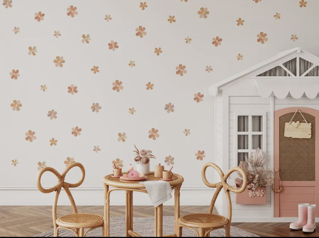Peel & Stick Fabric Wall Stickers - Flowers