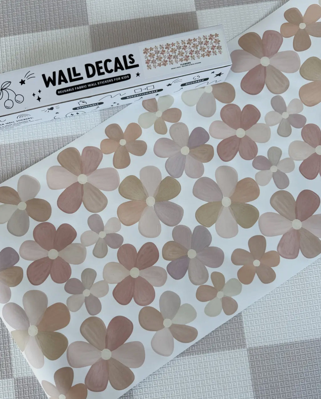 Peel & Stick Fabric Wall Stickers - Flowers