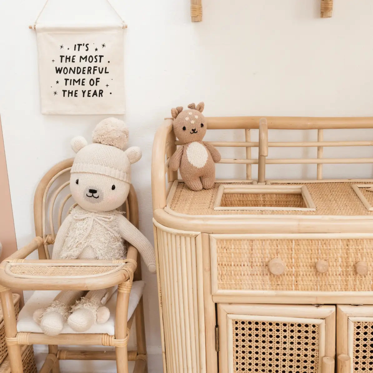 "The Most Wonderful Time of The Year" Christmas Canvas Hang Sign