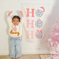 Ho Ho Ho Disco Ball Banner - Kids Christmas Decor