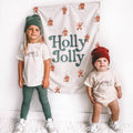 Holly Jolly Banner - Christmas Kids Decor Wall Banner