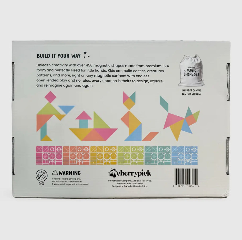 Magic Shape Set - Soft Foam Magnetic Shapes for Building and Play