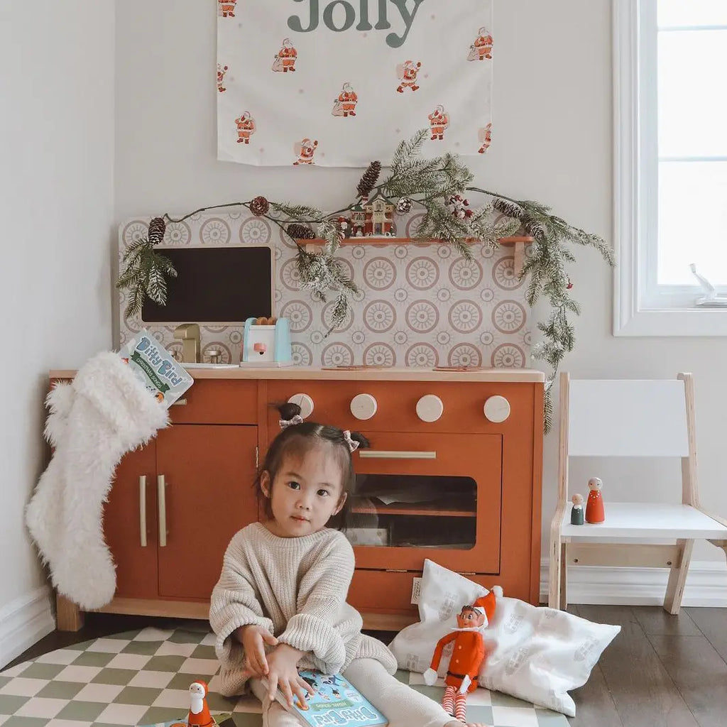 Holly Jolly Banner - Christmas Kids Decor Wall Banner