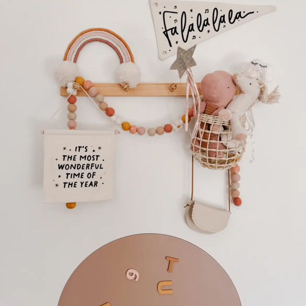 "The Most Wonderful Time of The Year" Christmas Canvas Hang Sign